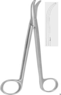 Ножиці ТОРЕКА (THOREK) для легеневої (торакальної) хірургії, 19 см (cm)